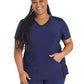 Women's 4-Pocket Cross-Over V-Neck Scrub Top