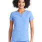 Women's 3-Pocket Henley Scrub Top