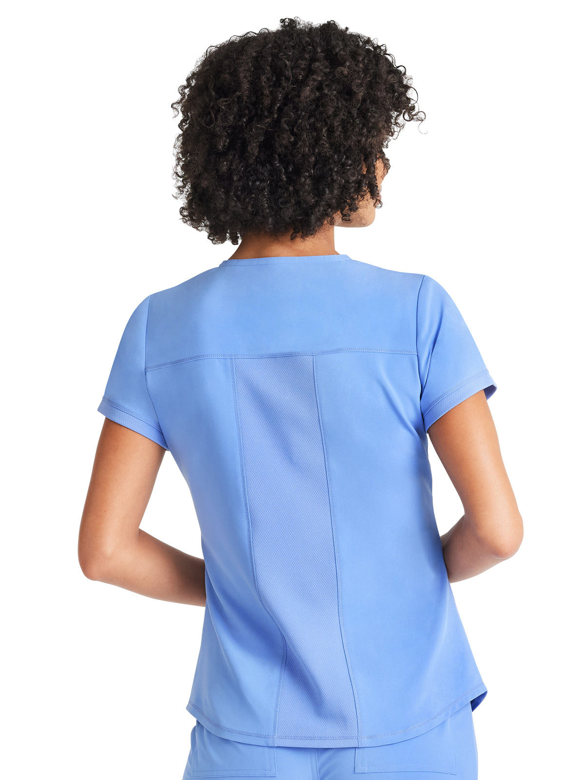 Women's 3-Pocket Henley Scrub Top