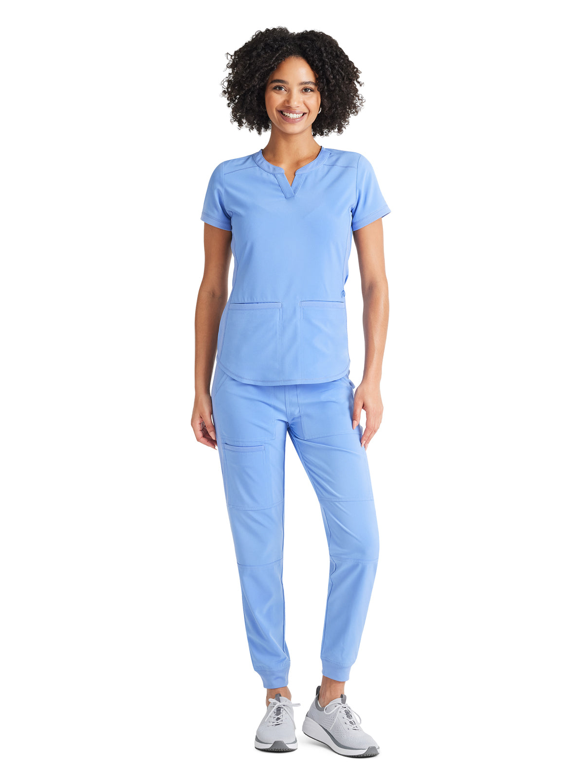 Women's 3-Pocket Henley Scrub Top