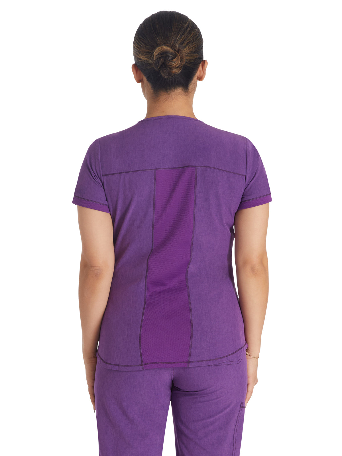 Women's 3-Pocket Henley Scrub Top