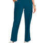Women's 6-Pocket Straight Leg Ankle Scrub Pant - ML010 - Caribbean Blue
