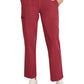 Women's 6-Pocket Straight Leg Ankle Scrub Pant - ML010 - Cherry Wood