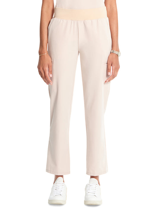 Women's 6-Pocket Straight Leg Ankle Scrub Pant - ML010 - Toasted Tan