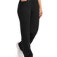 Women's 4-Pocket Ponte Wide Leg Scrub Pant - ML014 - Black