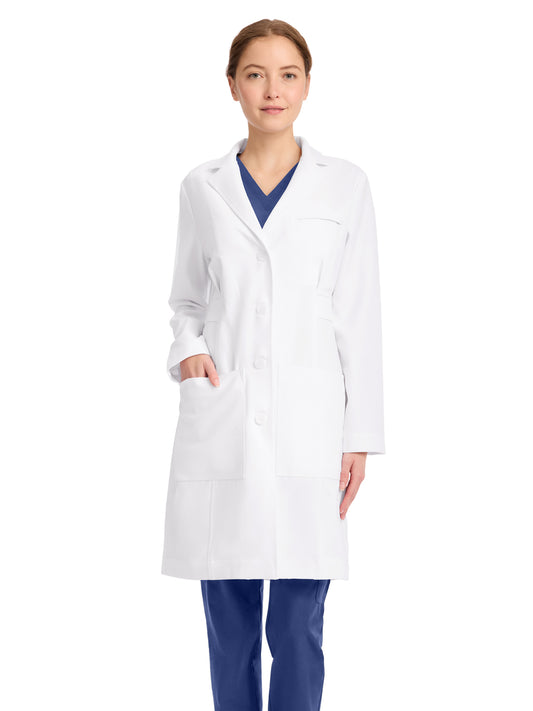 Women's 5-Pocket 36.5" Stella Lab Coat - ML11501 - White