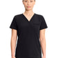 Women's 3-Pocket Flora V-Neck Scrub Top - ML613 - Black