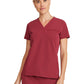 Women's 3-Pocket Flora V-Neck Scrub Top - ML613 - Cherry Wood