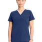 Women's 3-Pocket Flora V-Neck Scrub Top - ML613 - Navy