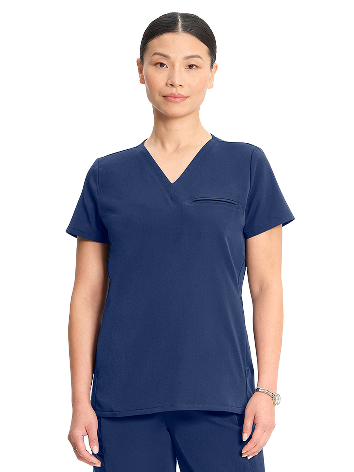 Women's 3-Pocket Flora V-Neck Scrub Top - ML613 - Navy