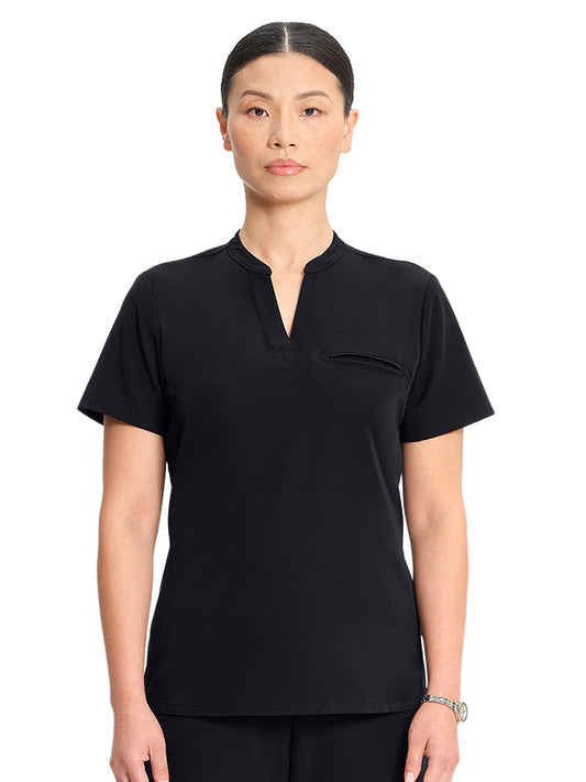 Women's 1-Pocket Taiga Scrub Top - ML614 - Black