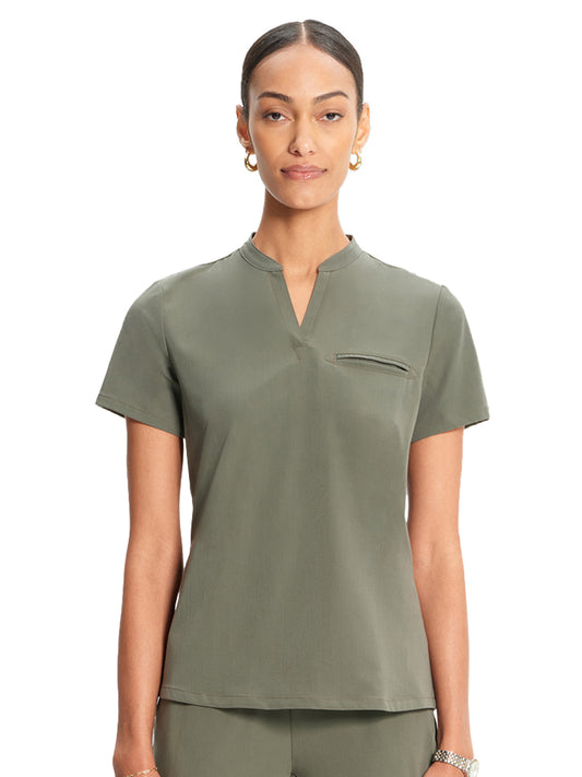 Women's 1-Pocket Taiga Scrub Top - ML614 - Olive