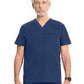 Men's 3-Pocket Vapor V-Neck Seamed Scrub Top - ML618 - Navy