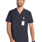 Men's 3-Pocket Vapor V-Neck Seamed Scrub Top - ML618 - Pewter