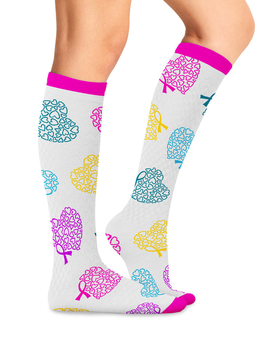 Women's 8-12 mmHg Support Socks - PRINTSUPPORT - Love To Care