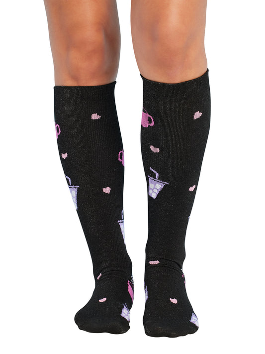 Women's 8-12 mmHg Support Socks - PRINTSUPPORT - Nurse Fuel