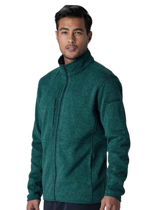 Men's 4-Pocket Strata Fleece Jacket - SJ22104 - Jade