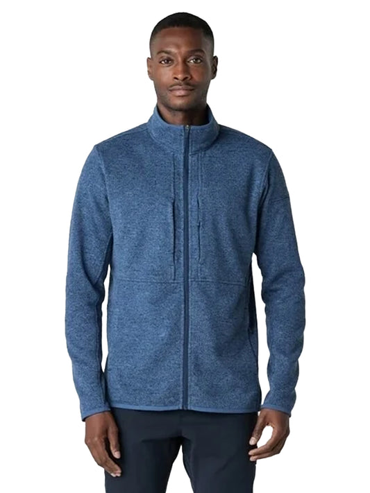 Men's 4-Pocket Strata Fleece Jacket - SJ22104 - Slate Blue