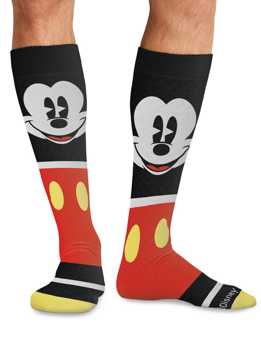 Men's 10-15mmHg Support Socks - TMPRINTSUPPORT - Happy Go Mickey