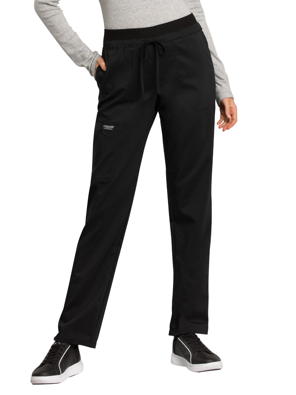 Women's 5-Pocket Tapered Leg Pant - WW105 - Black