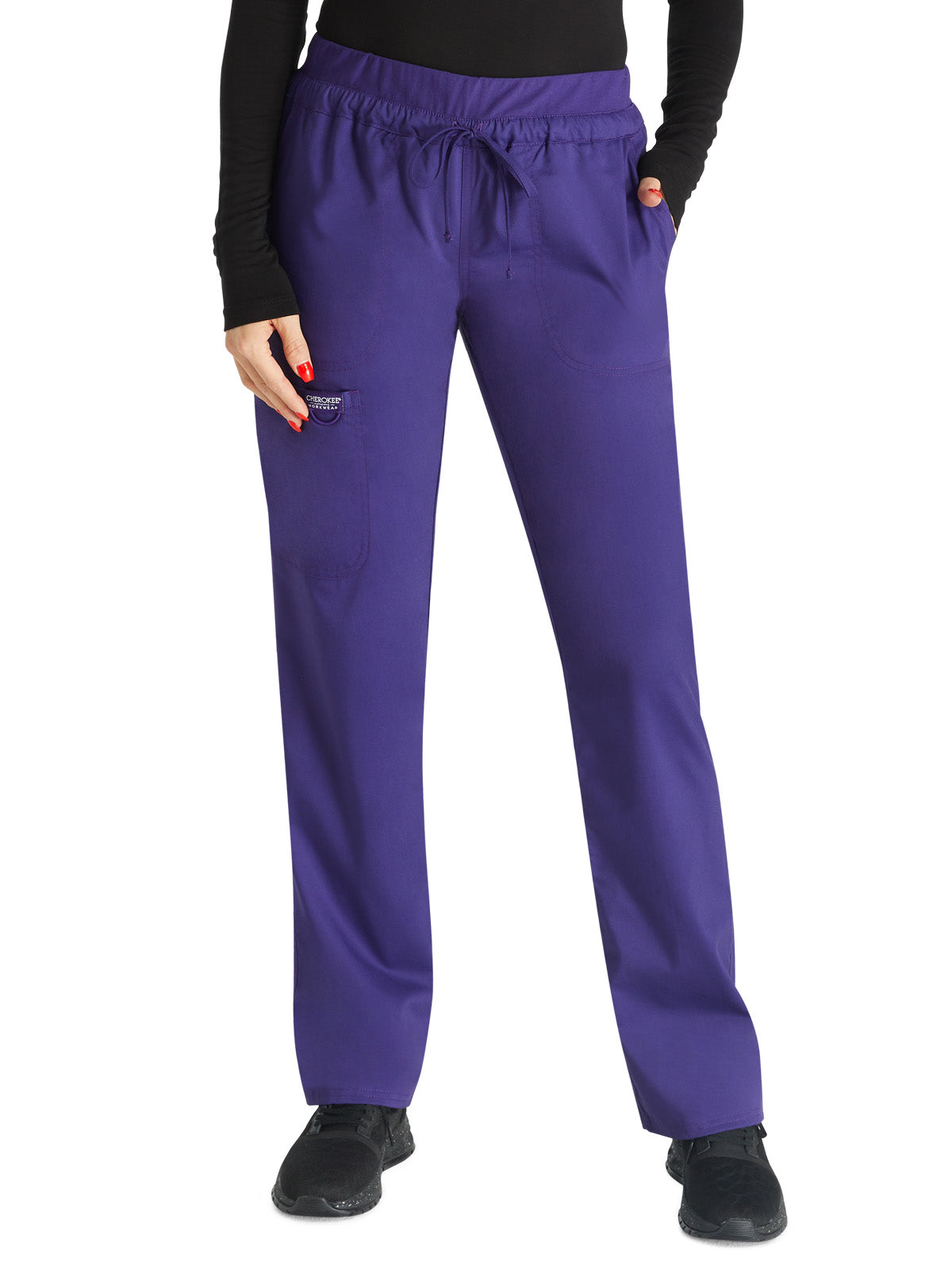 Women's 5-Pocket Tapered Leg Pant - WW105 - Grape