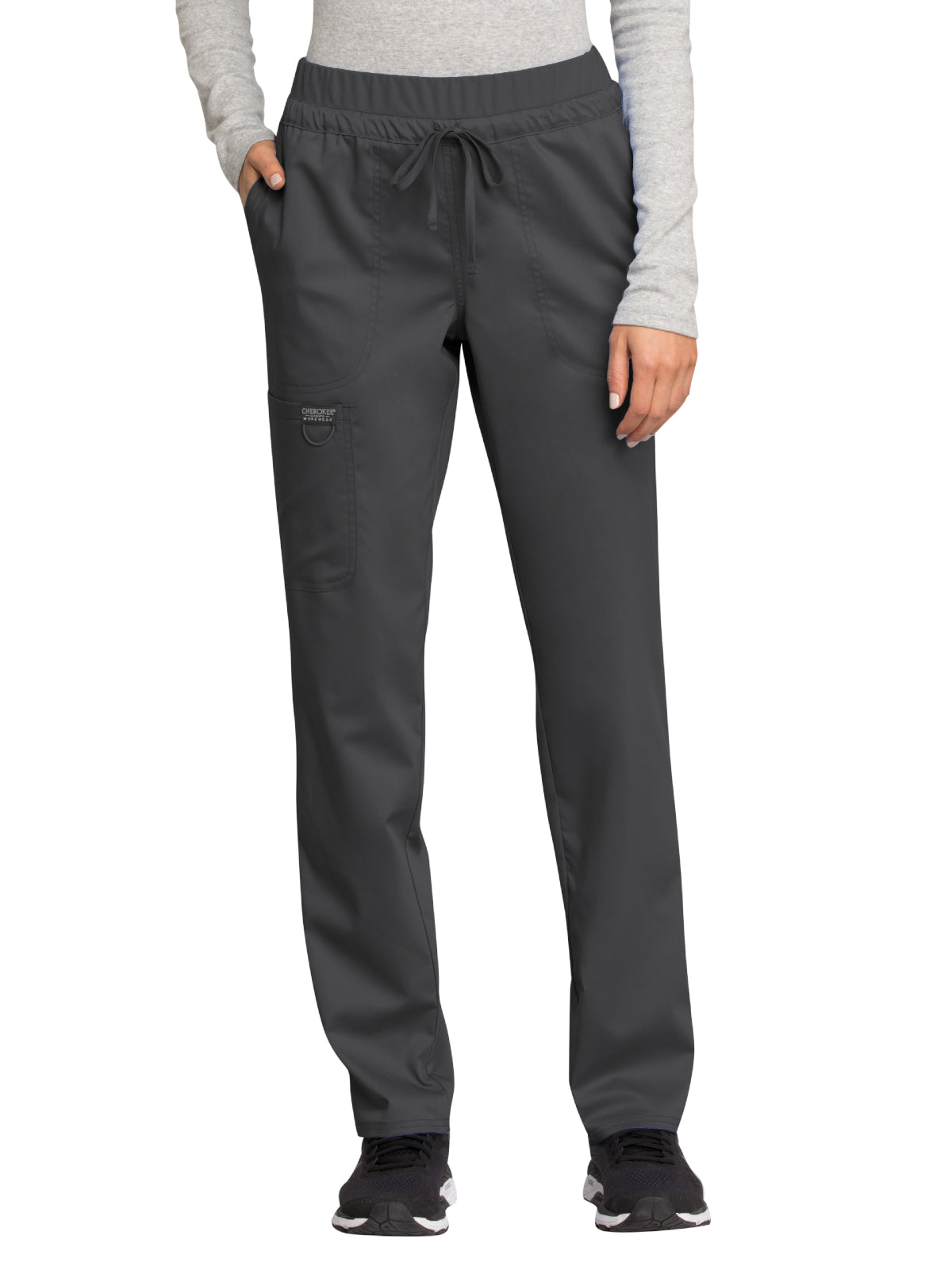 Women's 5-Pocket Tapered Leg Pant - WW105 - Pewter