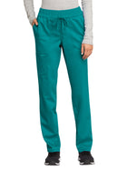 Women's 5-Pocket Tapered Leg Pant - WW105 - Teal Blue