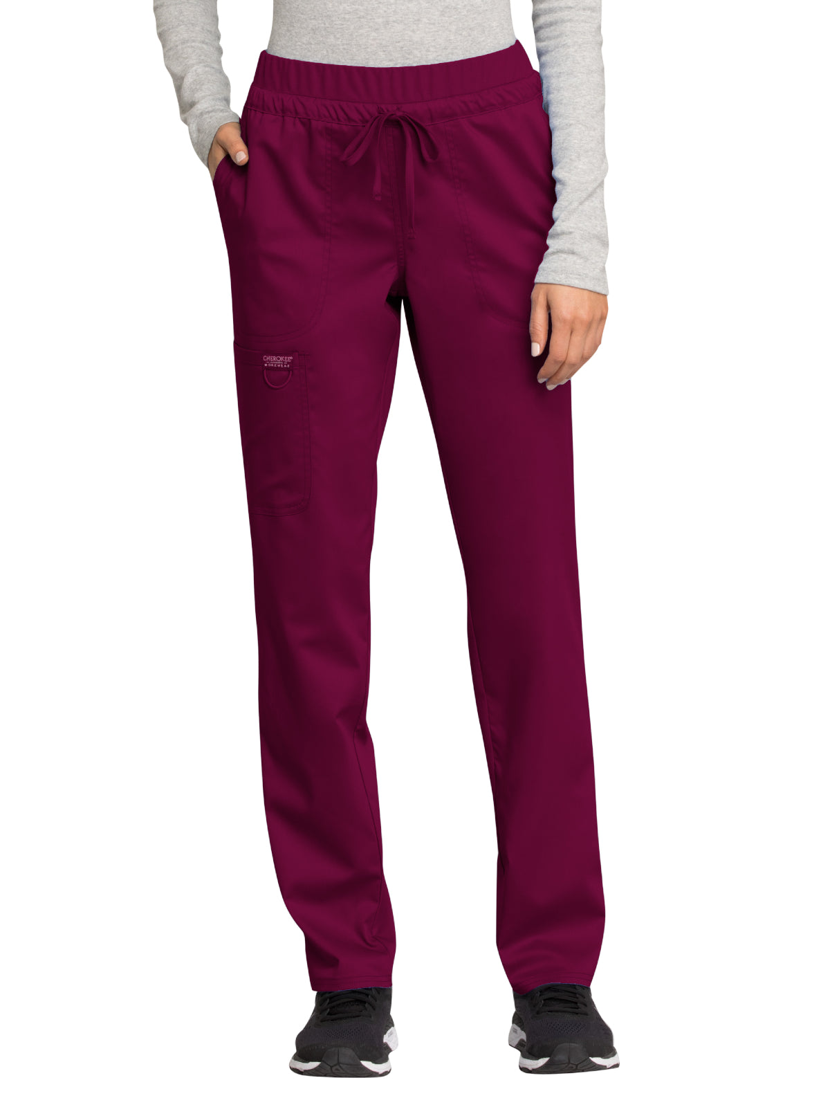 Women's 5-Pocket Tapered Leg Pant - WW105 - Wine