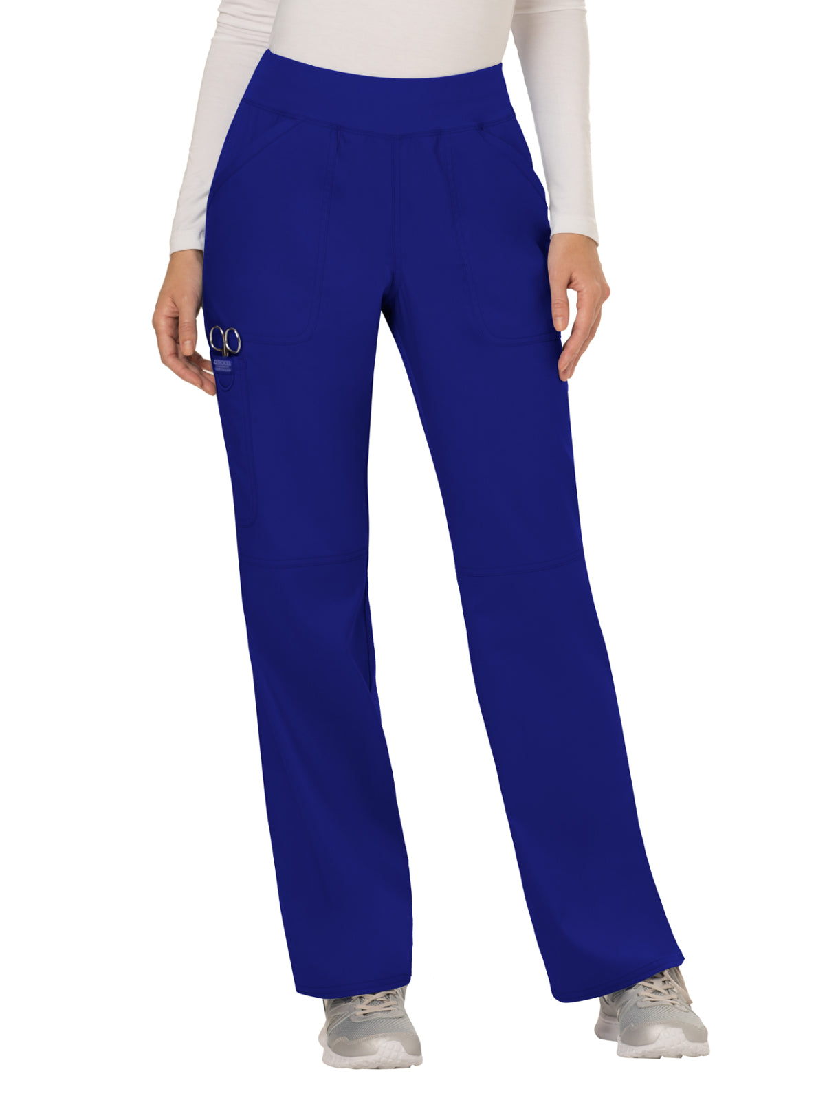 Women's 4-Pocket Mid Rise Straight Leg Pull-on Pant - WW110 - Galaxy Blue