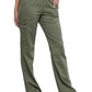 Women's 4-Pocket Mid Rise Straight Leg Pull-on Scrub Pant