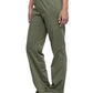 Women's 4-Pocket Mid Rise Straight Leg Pull-on Scrub Pant