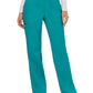Women's 4-Pocket Mid Rise Straight Leg Pull-on Pant - WW110 - Teal Blue