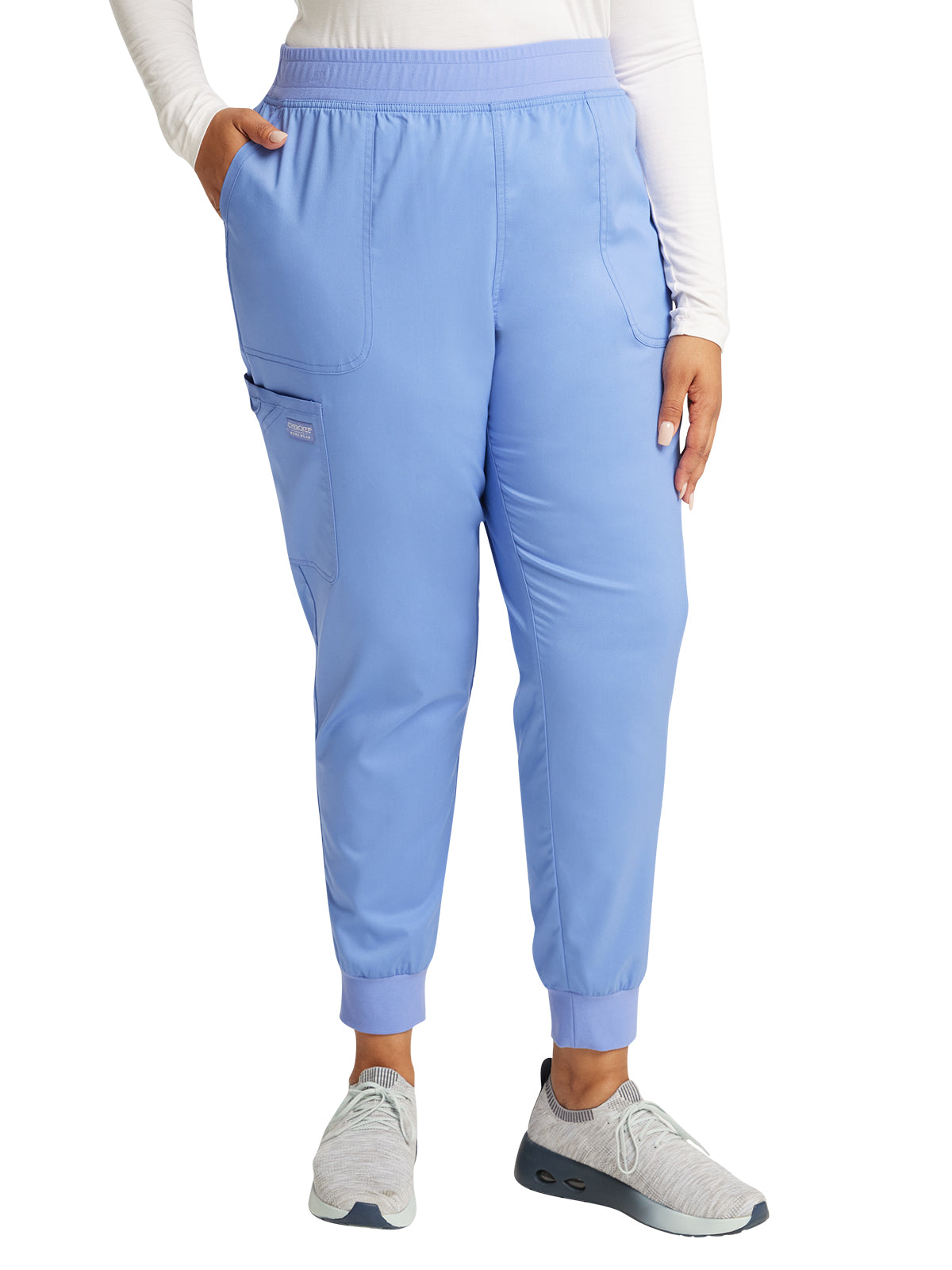 Women's 5-Pocket Mid Rise Jogger Scrub Pant