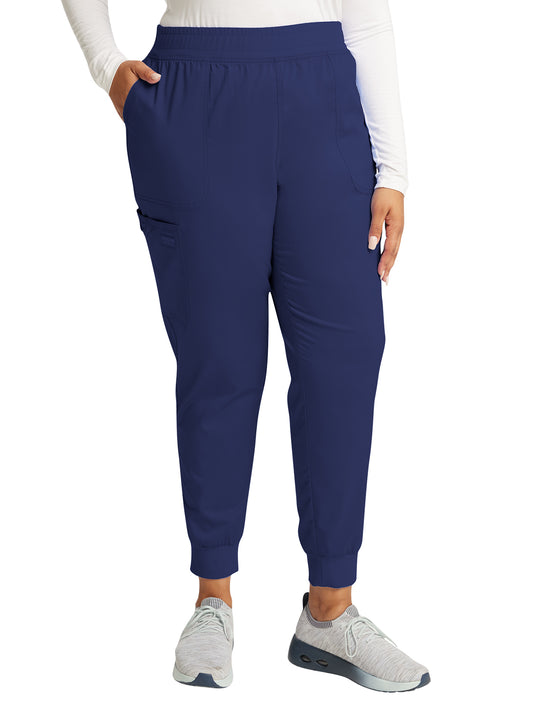 Women's 5-Pocket Mid Rise Jogger Scrub Pant