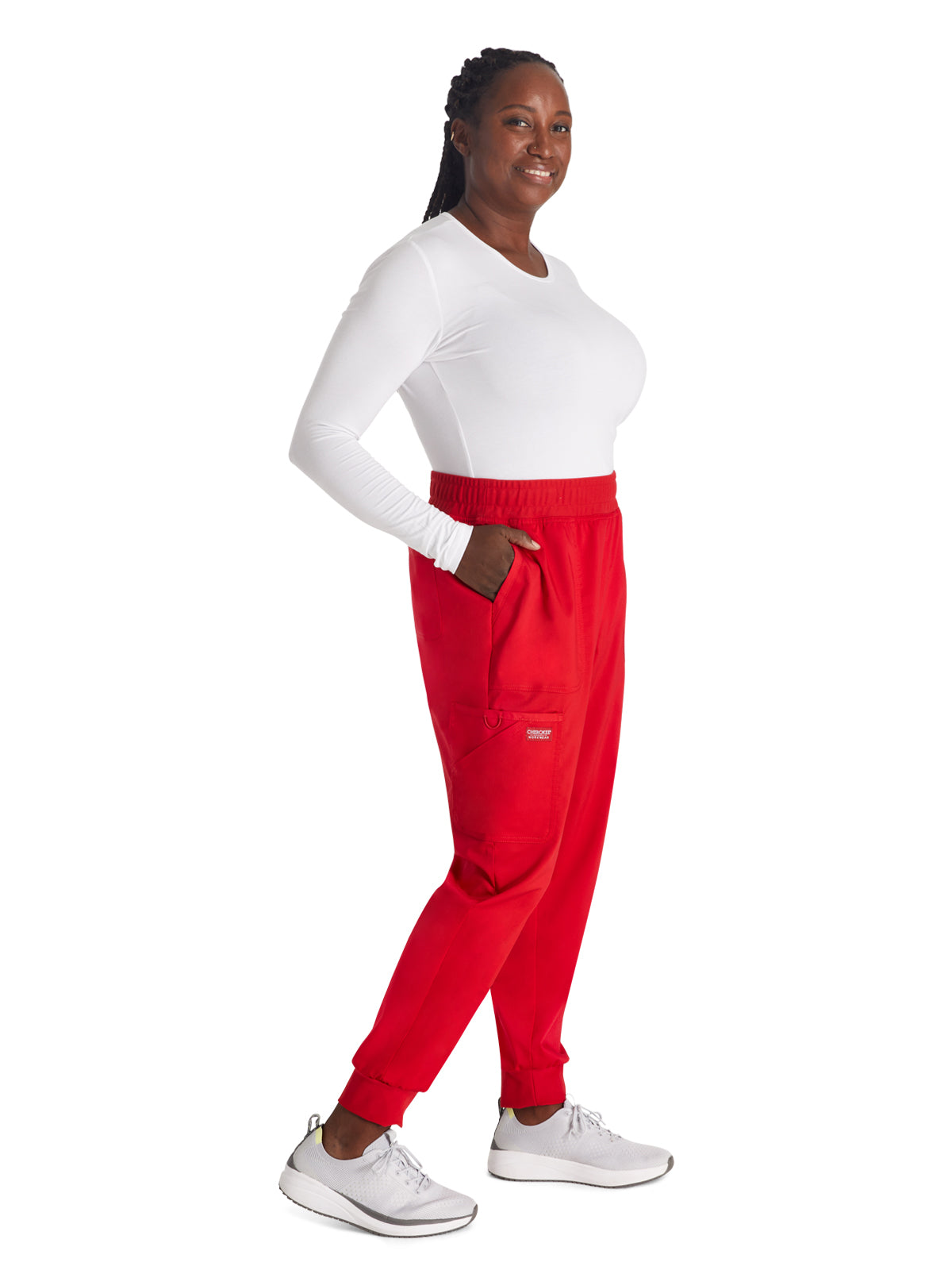 Women's 5-Pocket Mid Rise Jogger Scrub Pant