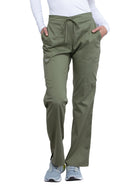 Women's 5-Pocket Mid Rise Drawstring Pant - WW120 - Olive