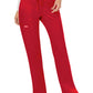 Women's 5-Pocket Mid Rise Drawstring Pant - WW120 - Red