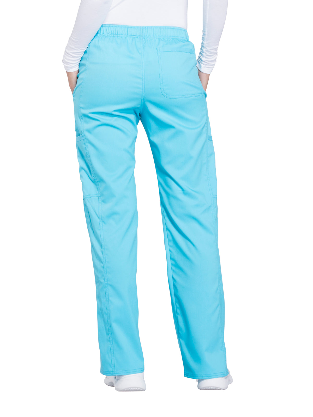 Women's 5-Pocket Mid Rise Drawstring Scrub Pant