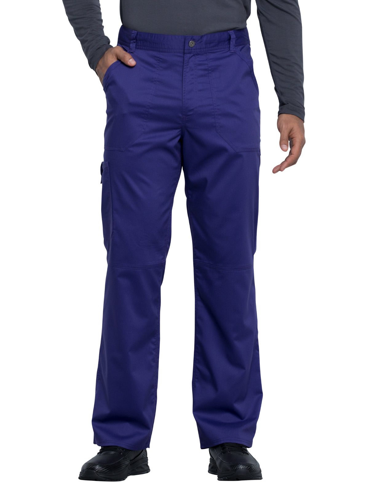 Men's 7-Pocket Fly Drawstring Front Pant - WW140 - Grape
