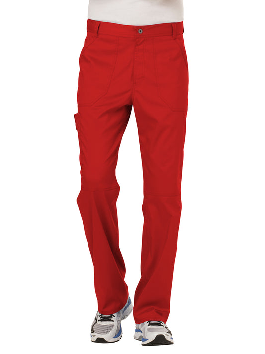 Men's 7-Pocket Fly Drawstring Front Pant - WW140 - Red