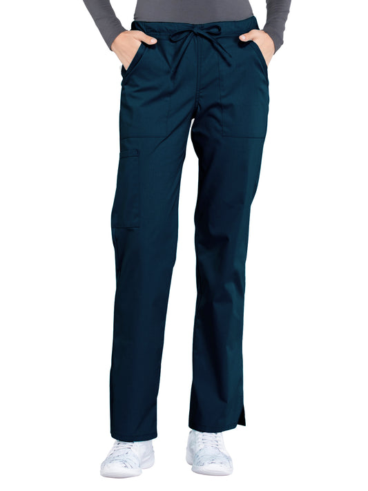 Women's Mid Rise Straight Leg Drawstring Pant