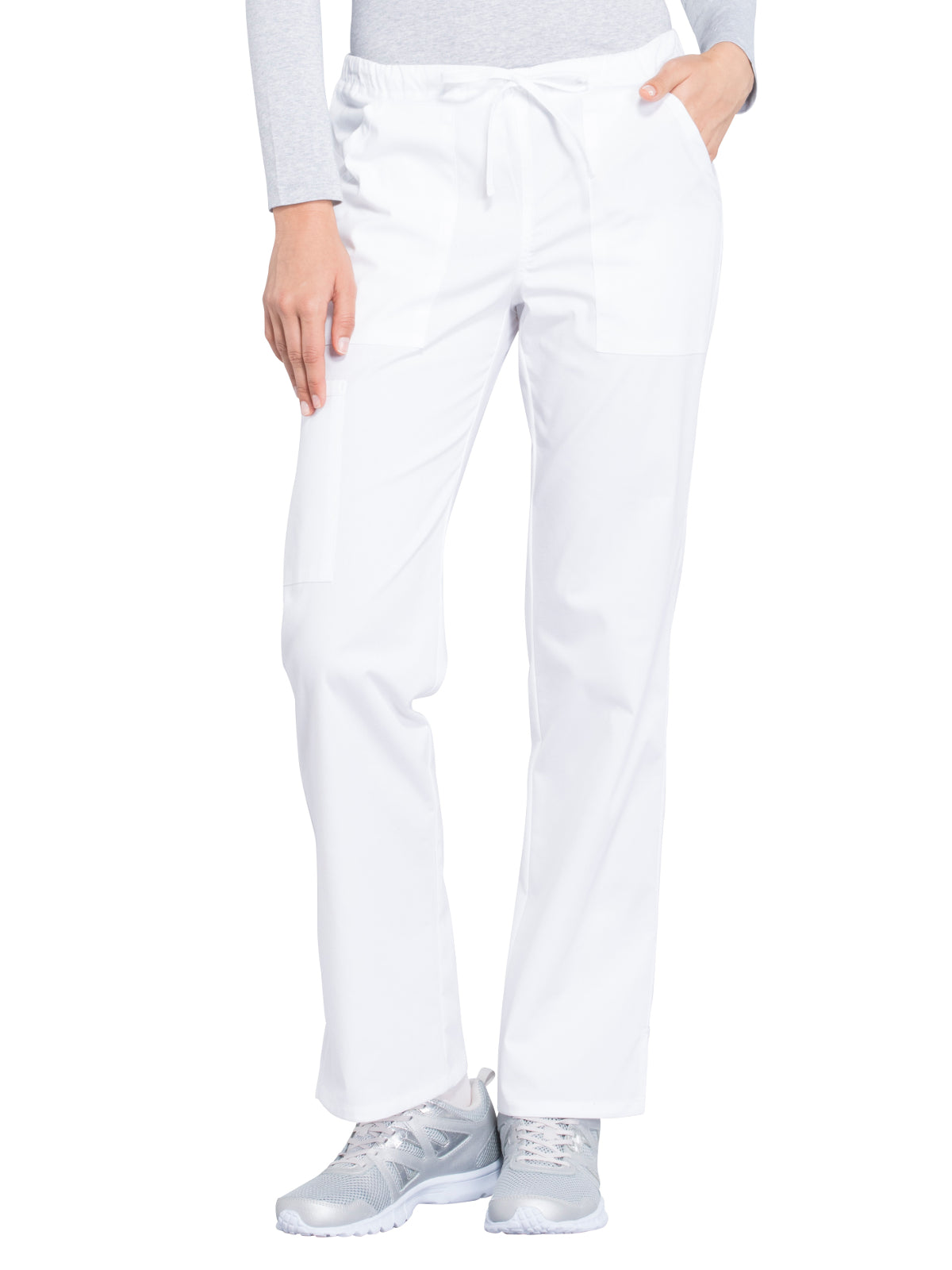 Women's Mid Rise Straight Leg Drawstring Pant