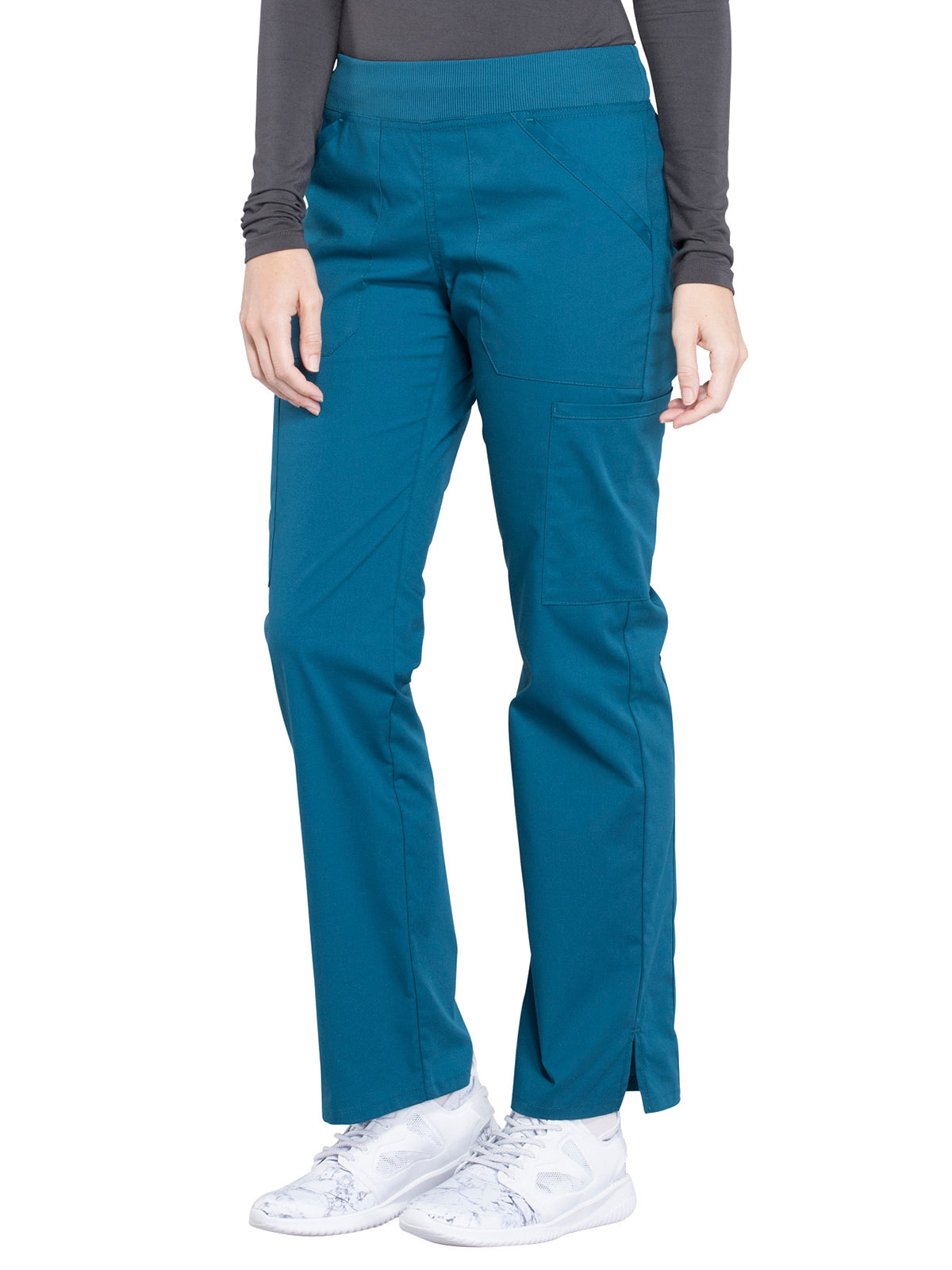 Women's Mid Rise Straight Leg Cargo Scrub Pant