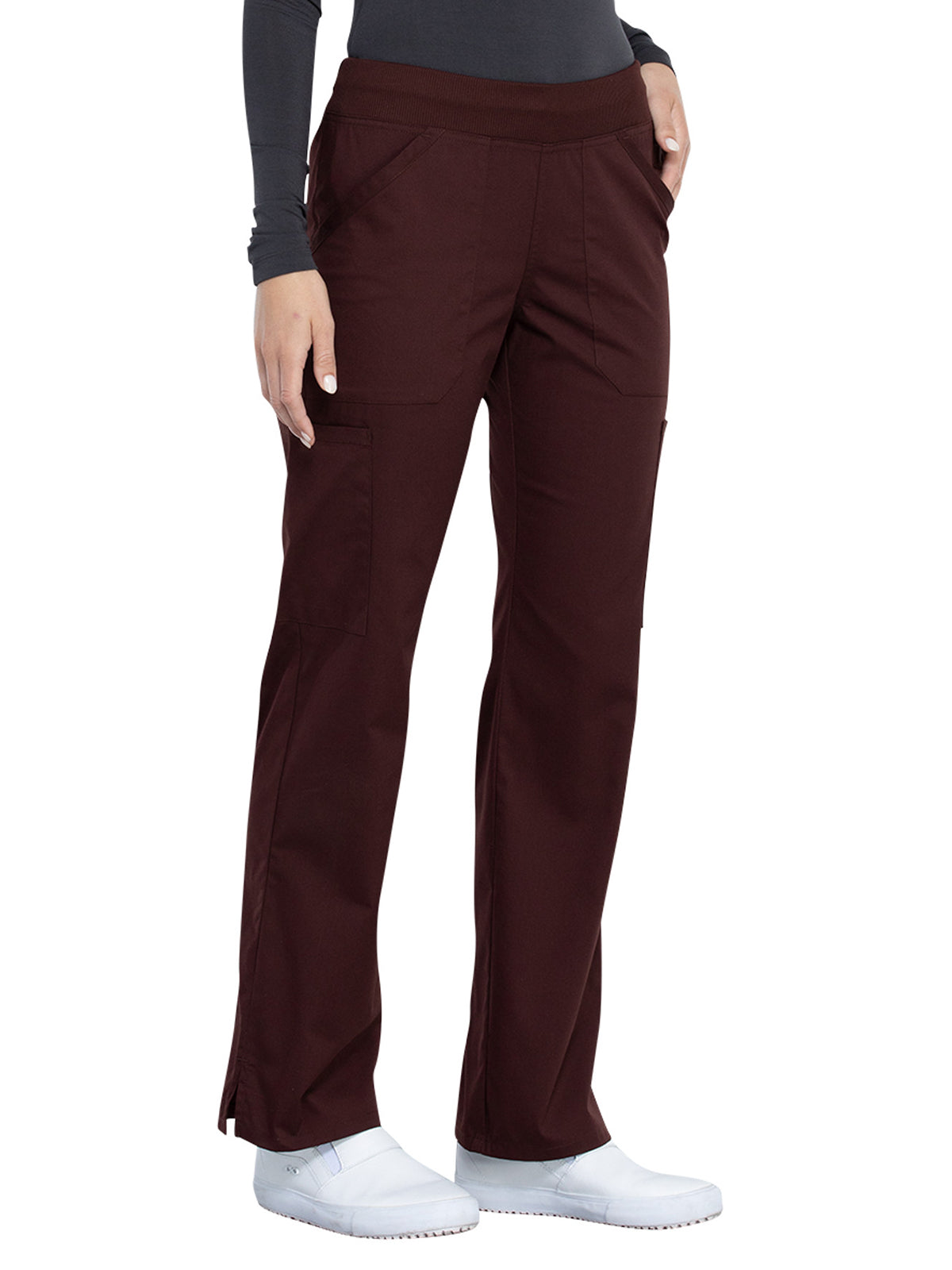 Women's Mid Rise Straight Leg Cargo Scrub Pant