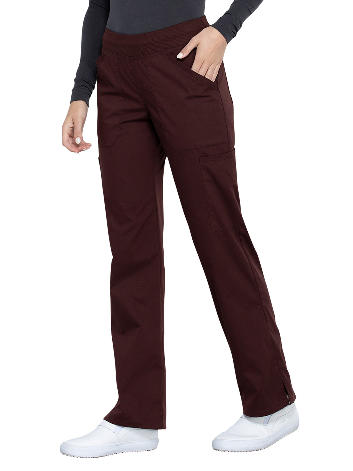 Women's Mid Rise Straight Leg Cargo Scrub Pant