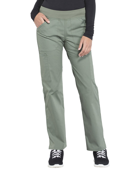 Women's Mid Rise Straight Leg Cargo Scrub Pant