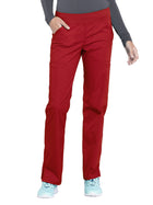 Women's Mid Rise Straight Leg Cargo Pant - WW170 - Red