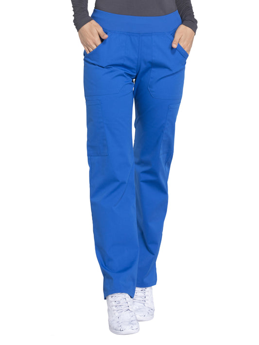 Women's Mid Rise Straight Leg Cargo Scrub Pant