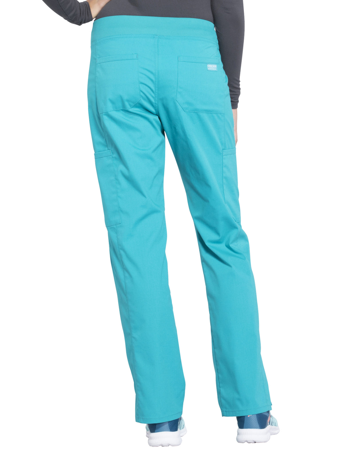 Women's Mid Rise Straight Leg Cargo Scrub Pant