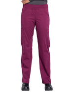Women's Mid Rise Straight Leg Cargo Pant - WW170 - Wine